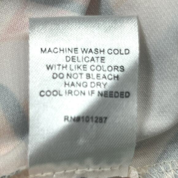 Alexia Admor Size M Lana Midi Dess Leaf Print Front Leg Slit V-back Flowy - Picture 11 of 12